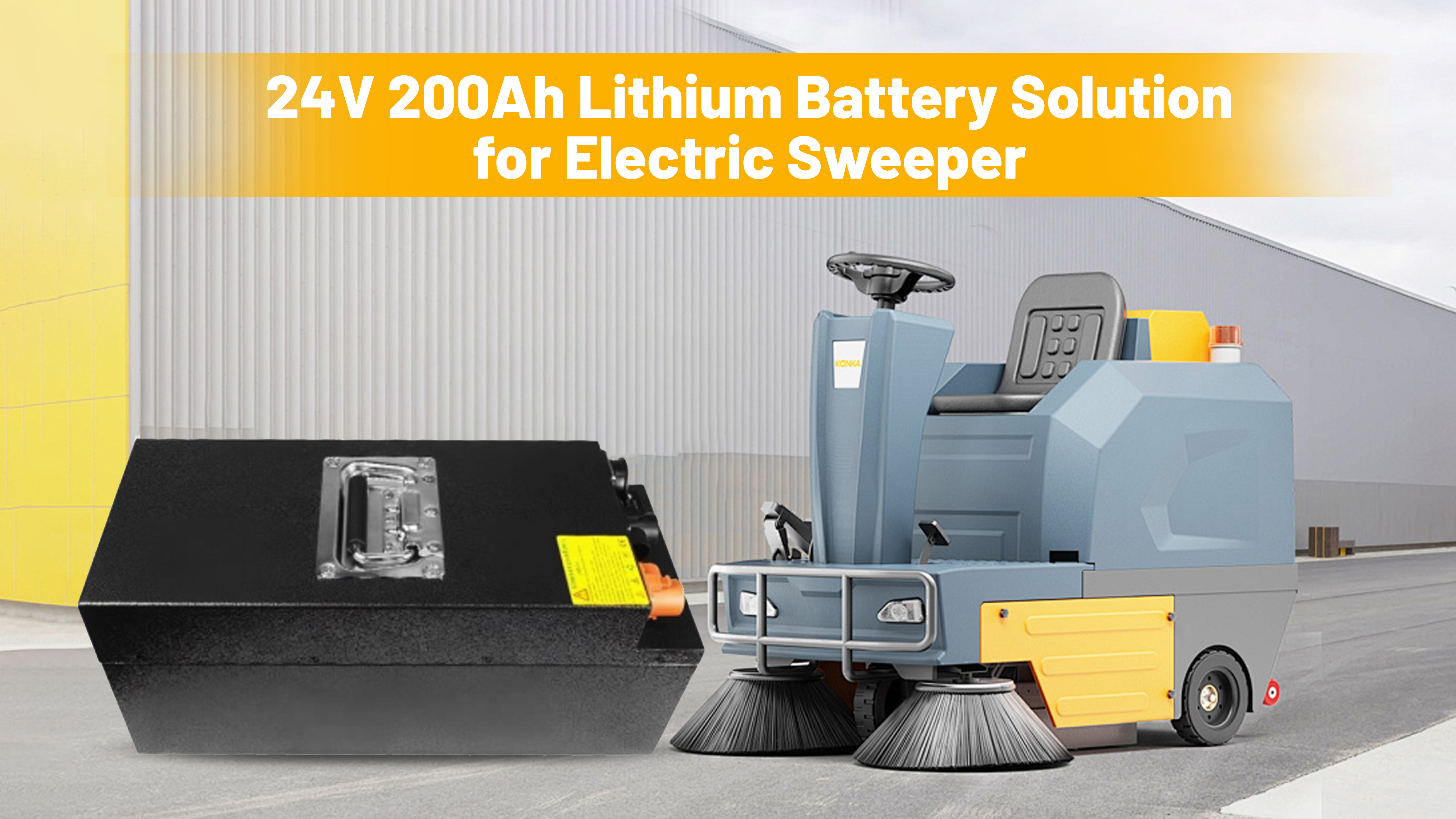 সম্পর্কে সর্বশেষ কোম্পানী কেস 24V 200Ah LiFePO4 Battery Solution for Electric Sweepers – Lead-Acid Replacement