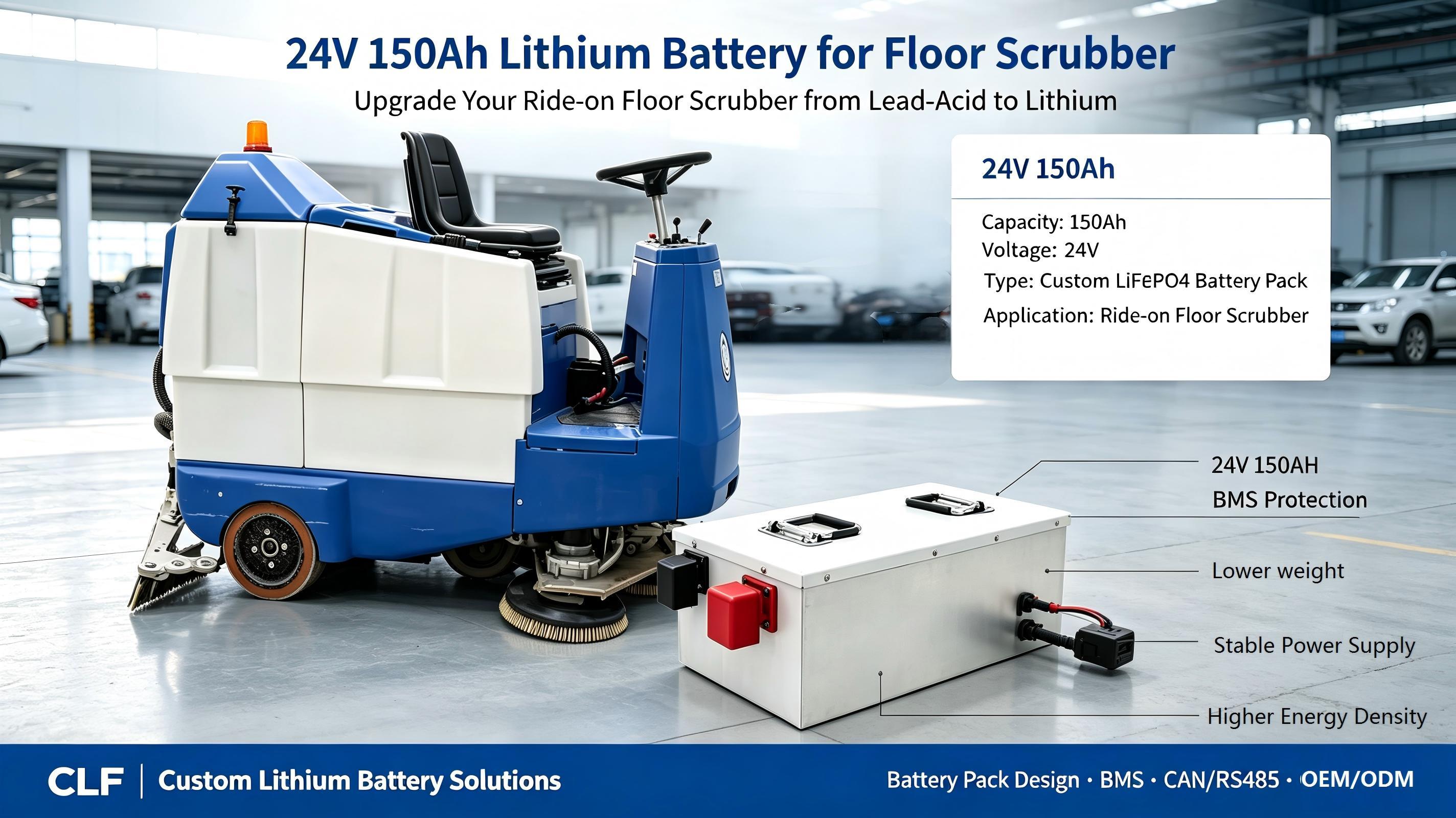 সম্পর্কে সর্বশেষ কোম্পানী কেস 24V 150Ah Lithium Battery for Industrial Floor Scrubbers