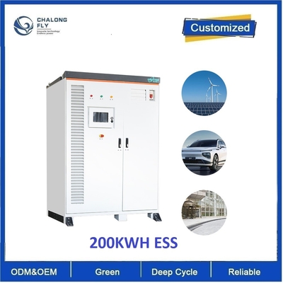 LiFePO4 lithium Ion Solar power plant commercial and industrial 200KWH outdoor cabinet solar battery system solutions