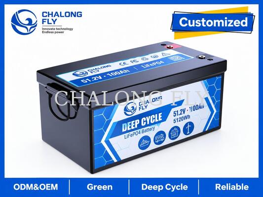51.2V 100Ah LiFePO4 Trolling Motor Battery with 5.12kWh Energy, Bluetooth Monitoring, and 100A Continuous Output