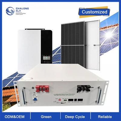 LiFePo4 লিথিয়াম ব্যাটারি ডিপ সাইকেল অফ গ্রিড OEM ODM 10KW 48V 100AH ​​200AH সোলার স্টোরেজ লিথিয়াম আয়রন ফসফেট ব্যাটারি