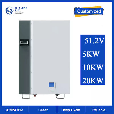 LiFePo4 লিথিয়াম ব্যাটারি OEM ODM 51.2V 100AH ​​200AH হোম সোলার এনার্জি স্টোরেজ Lifepo4 লিথিয়াম ব্যাটারি ওয়াল মাউন্ট করা