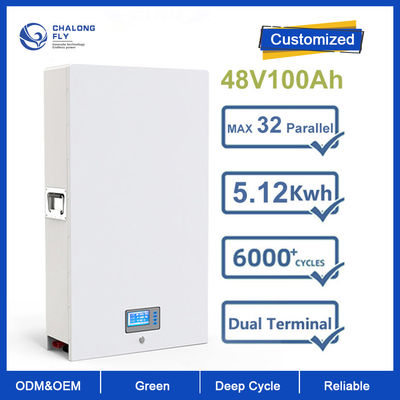 LiFePO4 লিথিয়াম ব্যাটারি OEM ODM 48V 100AH 200AH 300AH পাওয়ারওয়াল অফ গ্রিড পরিবারের সৌর শক্তি শক্তি সঞ্চয় ব্যাটারি
