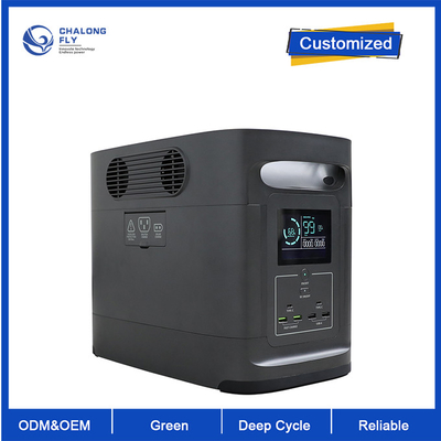 ইভির জন্য OEM ODM LiFePO4 লিথিয়াম ব্যাটারি 2026Wh ফাস্ট চার্জিং নমনীয় পোর্টেবল পাওয়ার স্টেশন ইলেকট্রিক কার চার্জার