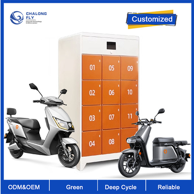 OEM ODM LiFePO4 লিথিয়াম ইবাইক স্কুটার ব্যাটারি অদলবদল স্টেশন ক্যাবিনেট দ্রুত চার্জিং কাস্টমাইজড ব্যাটারি