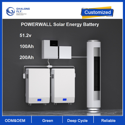 48V 100Ah 200Ah হোম এনার্জি স্টোরেজ ব্যাটারি 6000সাইকেল 1C LiFePO4 সোলার ESS