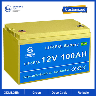রিচার্জেবল LiFePO4 লিথিয়াম ব্যাটারি 12.8V 100AH 200AH ভোল্টেজ 12.8V চক্র জীবন 3500 বার