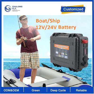 CLF 12V100AH OEM ODM লিথিয়াম ব্যাটারি ইলেকট্রিক মোটর আক্রমণ নৌকা কায়াক 24 ভোল্ট 200 এম্পিয়ার সামুদ্রিক থ্রাস্টার ব্যাটারি