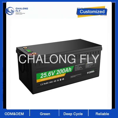 12V 12.8V 24V 25.6V লিথিয়াম ব্যাটারি প্যাক 100Ah 200Ah 2560WH 2.56KWH নৌকা এবং বৈদ্যুতিক ফোর্কলিফ্টের জন্য