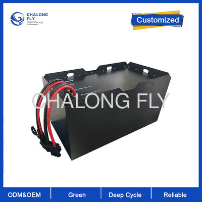 48V 300Ah ফর্কলিফ্ট LiFePO4 ব্যাটারি 6000 ডিপ সাইকেল উচ্চ শক্তির ঘনত্ব 15.3kWh IP65 ট্র্যাকশন পাওয়ার প্যাক