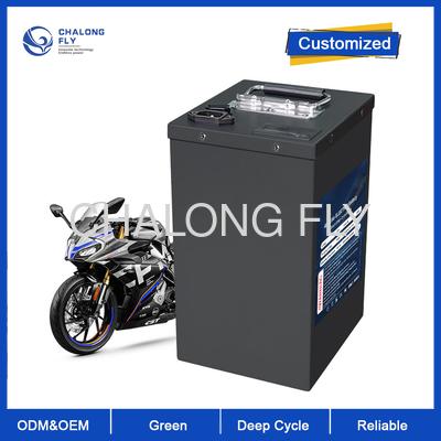 বৈদ্যুতিক মোটরসাইকেল 72V 60Ah উচ্চ নিষ্কাশন লিথিয়াম ব্যাটারি প্যাক 200A পিক বর্তমান BMS সঙ্গে
