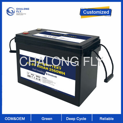 12V 300Ah LiFePO4 আরভি ব্যাটারি 6000+ চক্র সহ 90% গভীর নিষ্কাশন এবং অফ গ্রিড সৌর জন্য অন্তর্নির্মিত বিএমএস