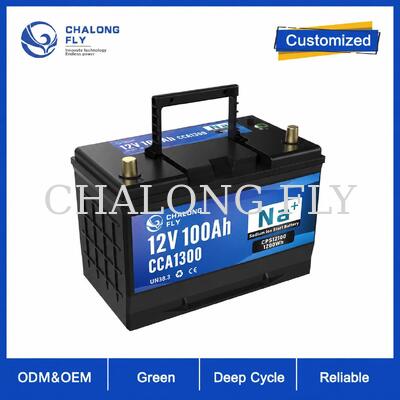 অটোমোটিভ প্রতিস্থাপনের জন্য OEM 12V সোডিয়াম-আয়ন স্টার্টার ব্যাটারি সিরিজ 60Ah 80Ah 100Ah